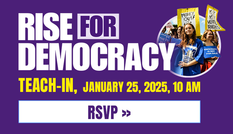 Rise for Democracy Teach-In, January 25, 2025, 10 am