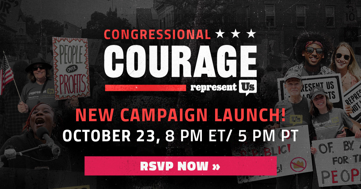 You're invited to be a part of the Congressional Courage Campaign. New campaign launch. October 23, 8 pm ET/5 pm PT. RSVP Now