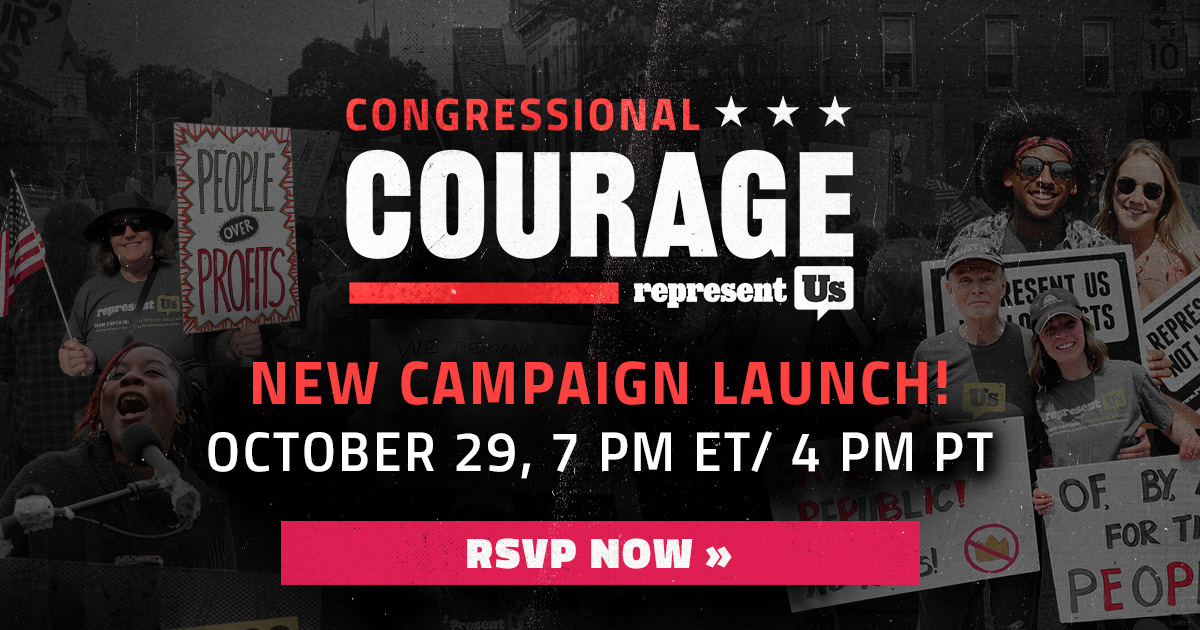 Congressional Courage. New campaign launch. October 29, 7 pm ET/4 pm PT. RSVP Now